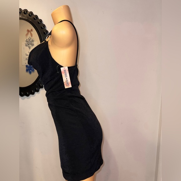 NWT INSPIRED HEART BLACK DRESS INSPIRED HEART  BODYCON  SIZE L (32) - Picture 7 of 8